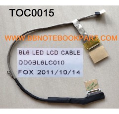 TOSHIBA LCD Cable สายแพรจอ Satellite  L650 L650D L655 L655D   DD0BL6LC010   